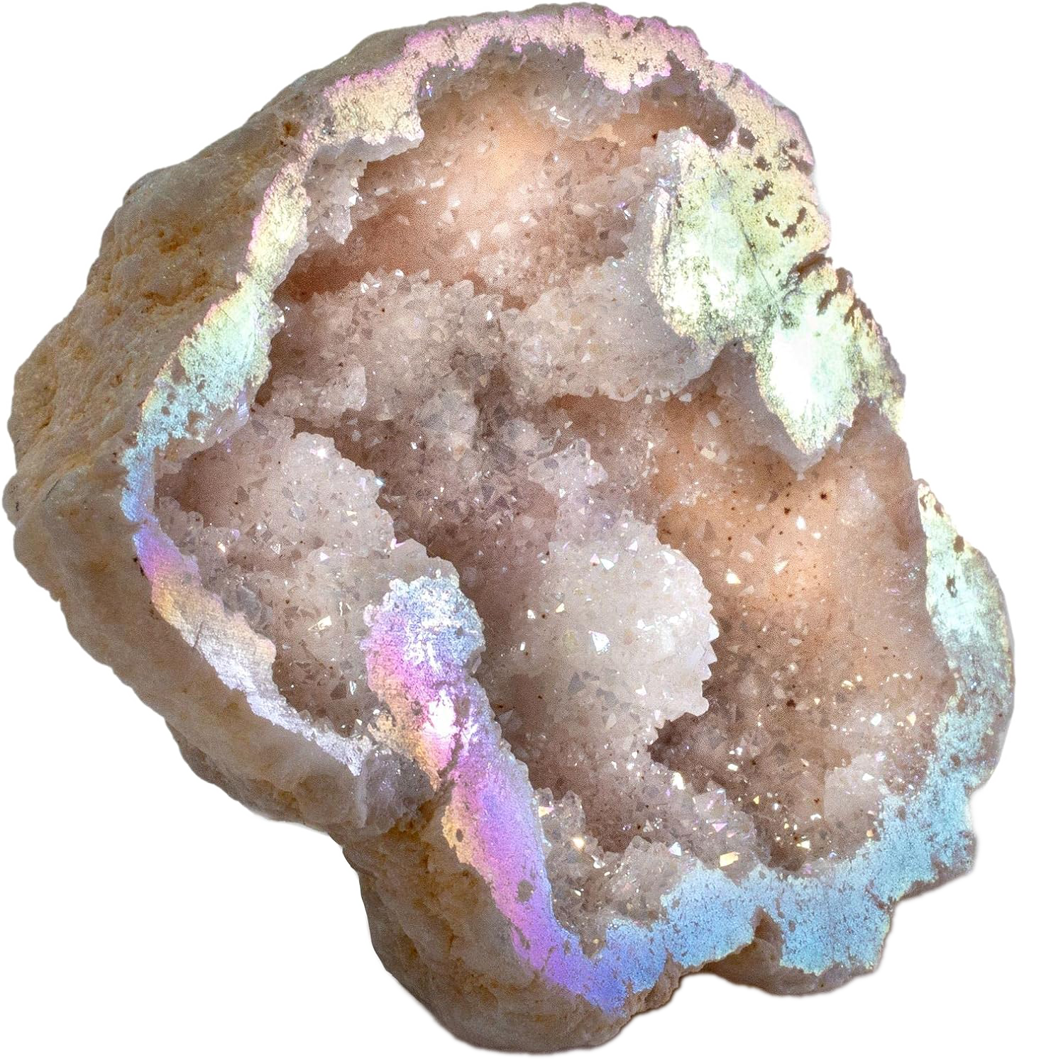 Quartz, Angel Aura Geode