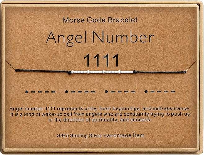 Angel Number Morse Code Bracelet